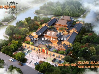 寺廟重建規劃設計方案-寧波天福寺